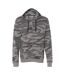 Sweat À Capuche Motif/style Camouflage Adulte Noir Burnside-1