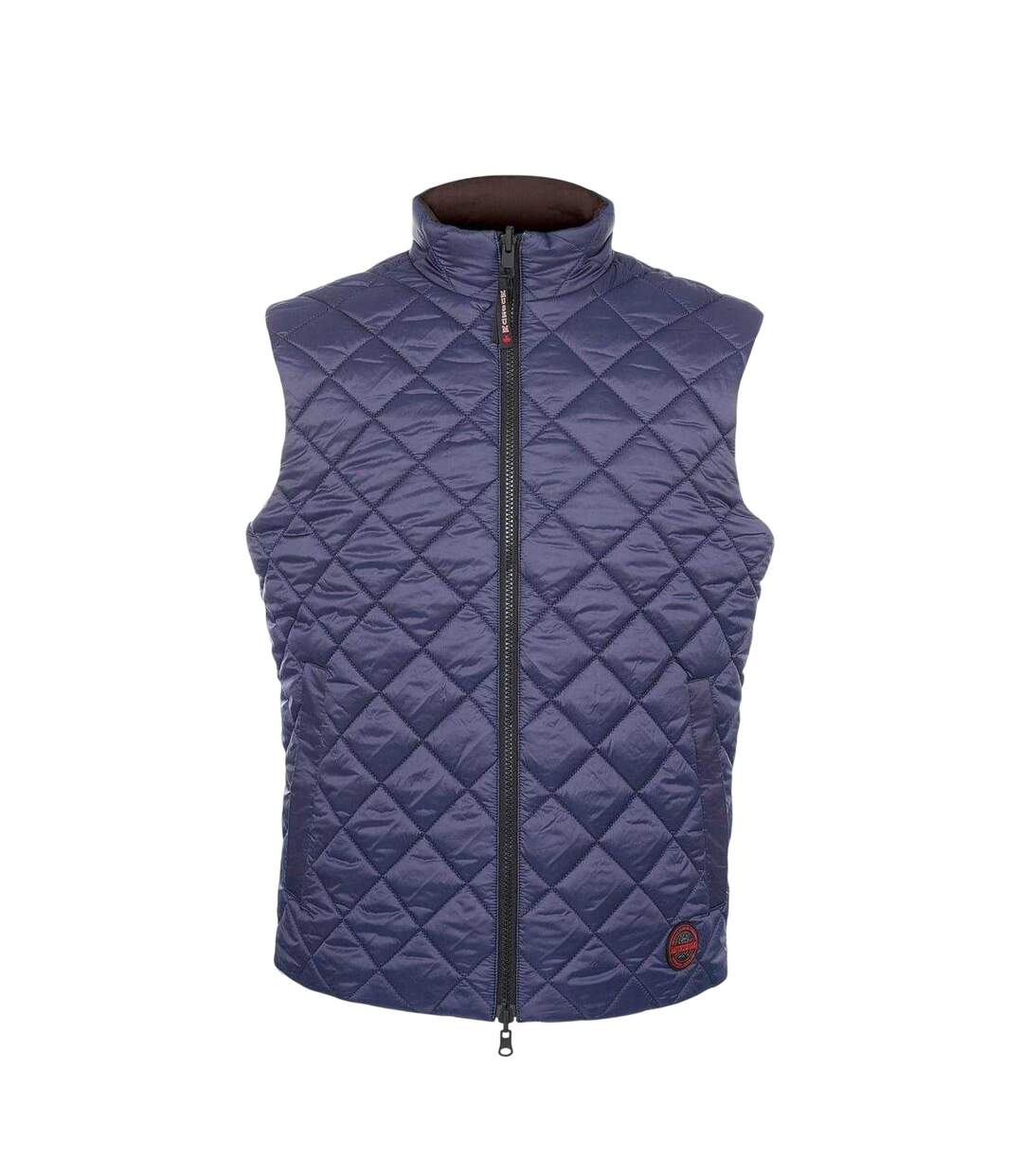 Veste Sans Manches Sans Manches Motif/style Uni Homme Marron Bleu Marine Museum-4