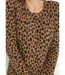 Robe pull chaude courte imprimé léopard-3