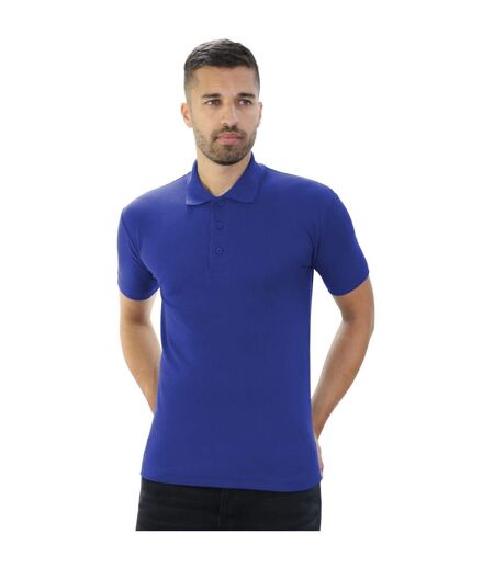 Classic Mens Pique Polo Royal Blue Casual