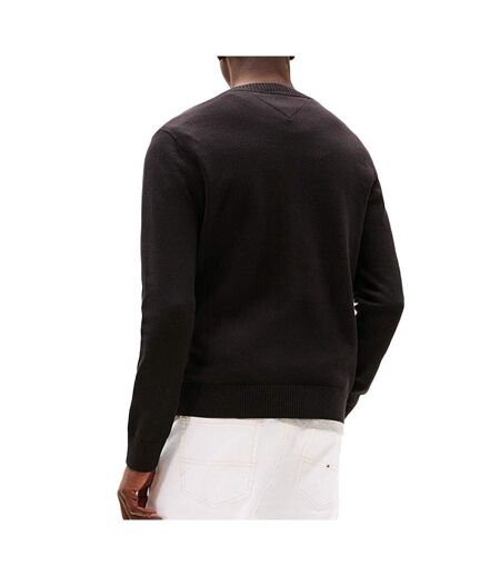 Pull noir homme tommy jeans ess light - l