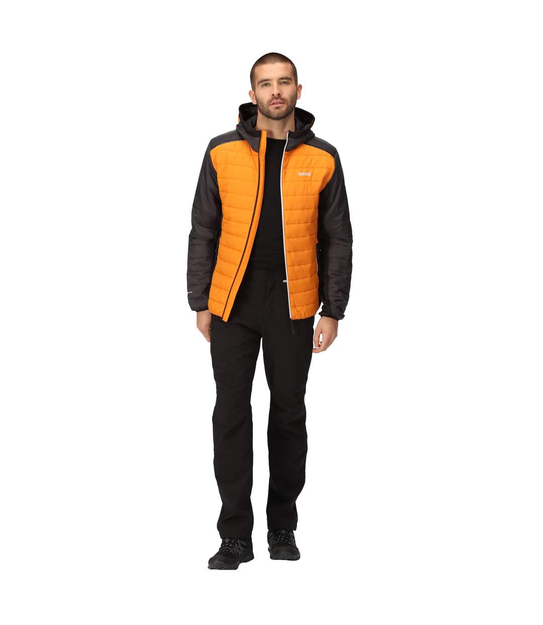 Doudoune Matelassée Trutton Homme Orange Cendre Regatta-1