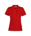 Womens/ladies Neptune Polo Shirt Red James Harvest-2