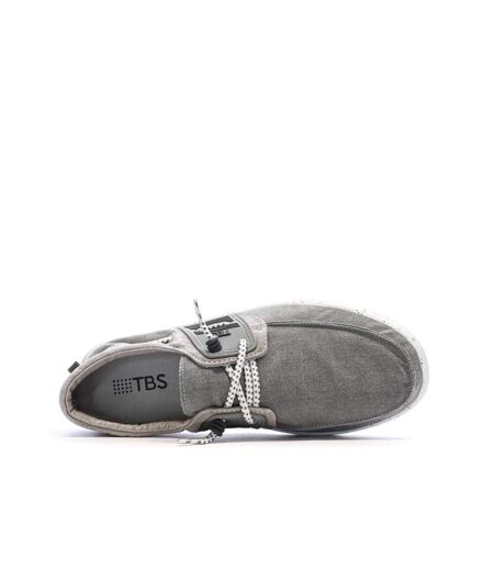 Chaussures bateau gris homme tbs bateau canvas