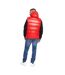 Mens Henrico Hooded Gilet Red Born Rich-3
