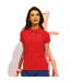 Asquith & Fox Womens/Ladies Short Sleeve Performance Blend Polo Shirt (Cherry Red)