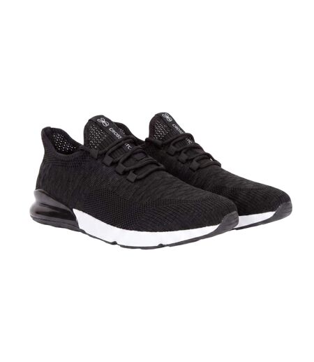 Mens Smitlay Trainers Black White Crosshatch