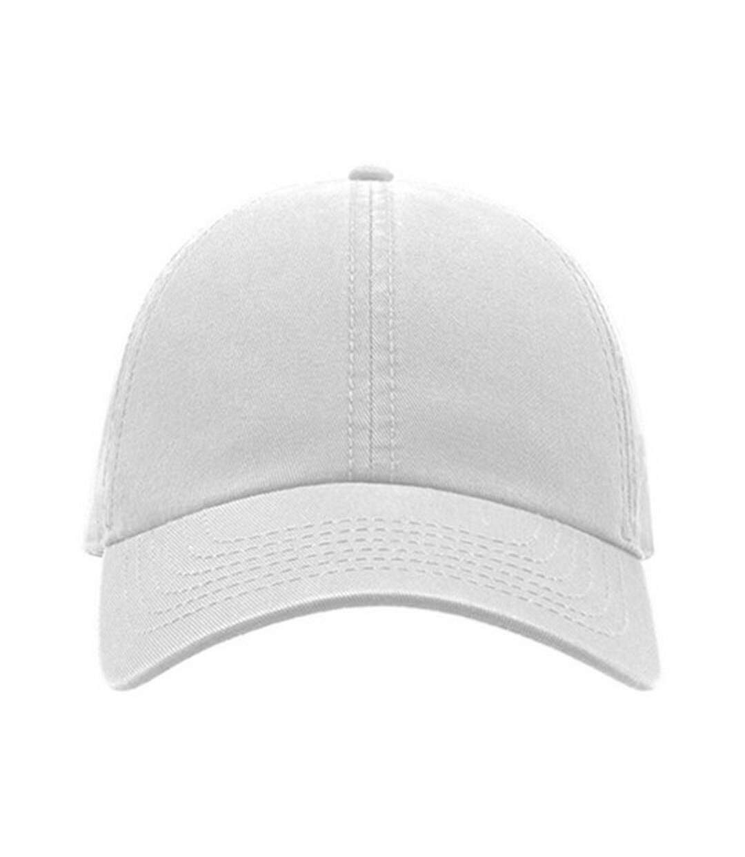 Casquette 6 Panneaux Action Mixte Blanc Atlantis-4