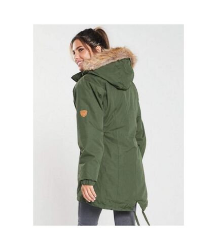 Trespass Womens/Ladies Celebrity Insulated Longer Length Parka Jacket (Moss) - UTTP4190