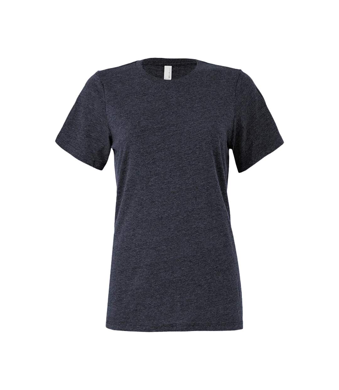 T-shirt Femme Bleu Marine Bella + Canvas-1