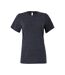 T-shirt Femme Bleu Marine Bella + Canvas-1