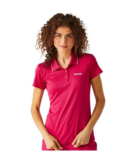 Womens/ladies Maverick V Polo Shirt Pink Potion Regatta