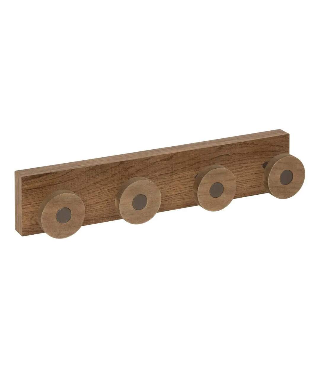 Patère 4 Tiges Design Côme 40cm Marron-1