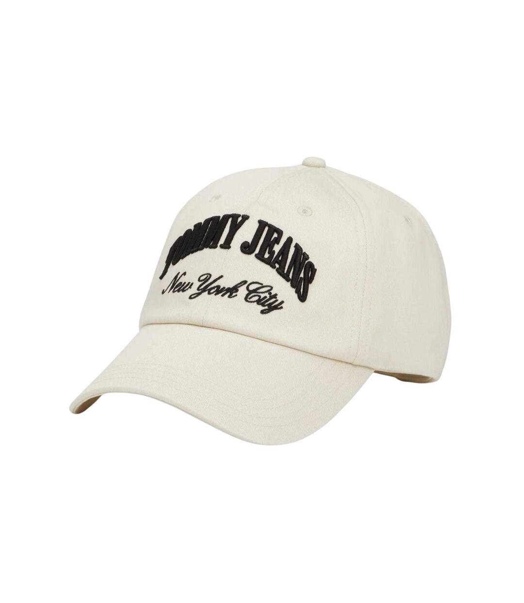 Casquette De Baseball Motif/style Logo Brodé New York City Femme Beige Tommy Jeans-1