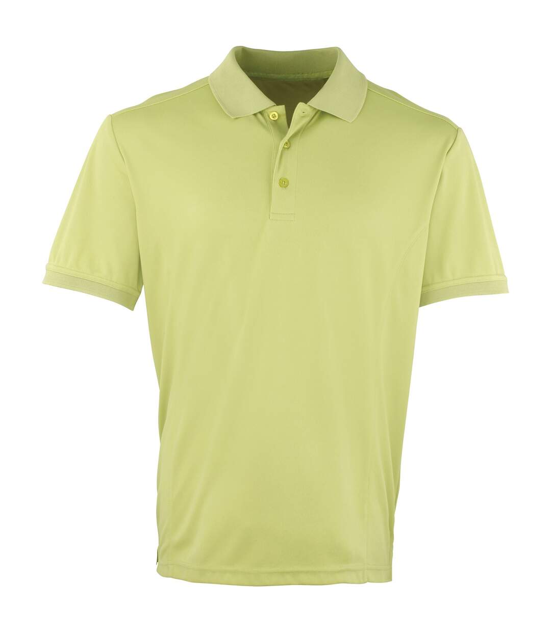 Premier Mens Coolchecker Pique Short Sleeve Polo T-Shirt (Lime) - UTRW4401-1