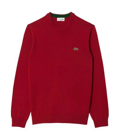 Sweat monochrome homme orange Lacoste