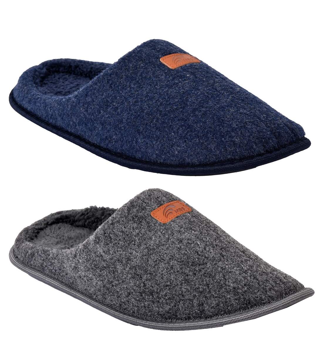 Pantoufle HOMME SUEDINE MBS00650 PACK DE 2-1