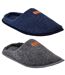 Pantoufle HOMME SUEDINE MBS00650 PACK DE 2-1