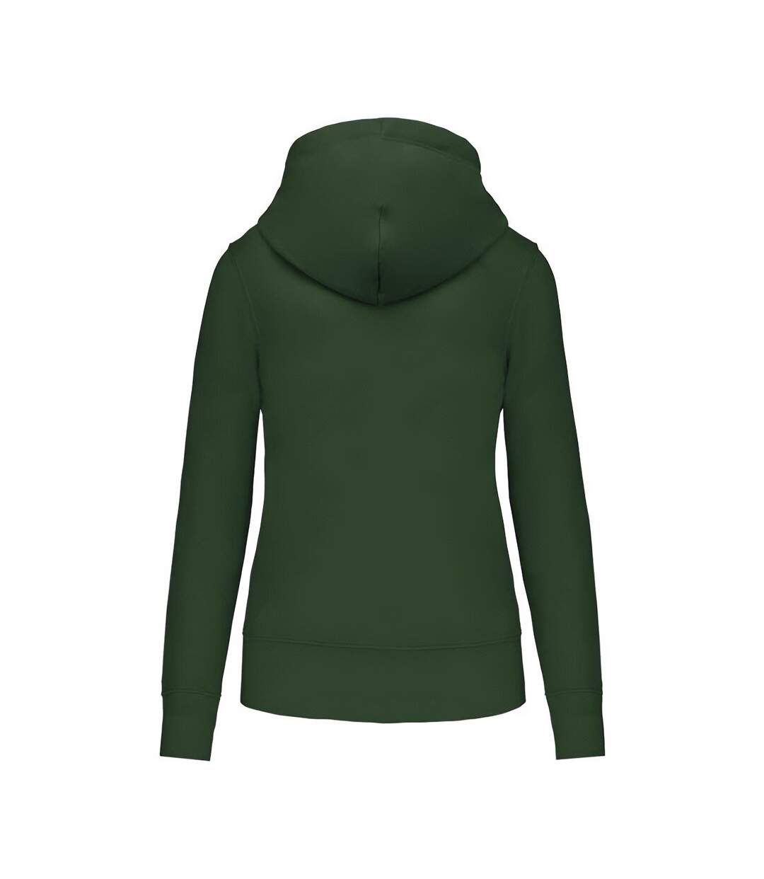 Womens/ladies eco friendly full zip hoodie forest green Kariban-2