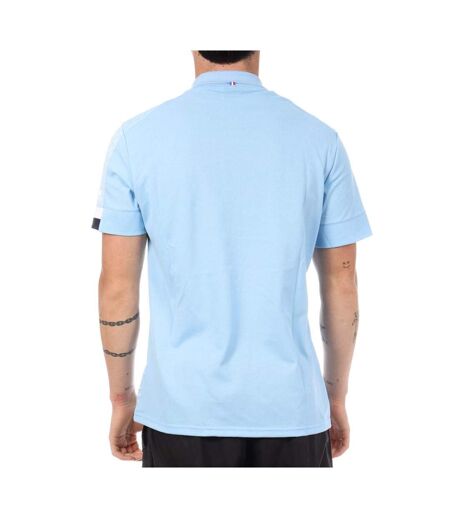 Aviron bayonnais polo bleu clair le coq sportif présentation