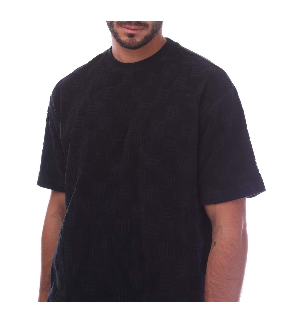 Mens Monogram Chenille T-shirt Black Ambush-3
