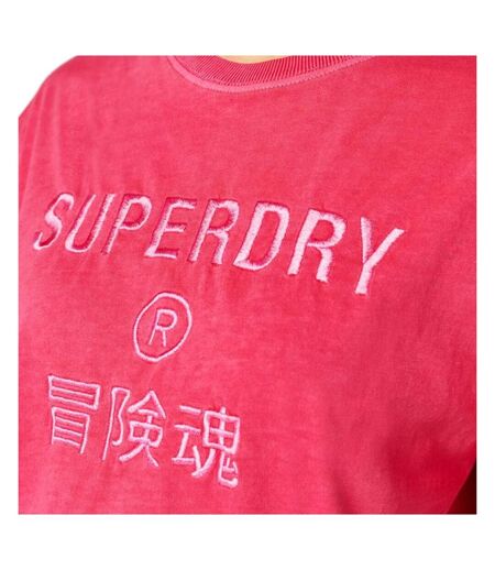 T-shirt Rose Femme Superdry Garment - 34