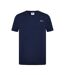 Mens Embroidered Logo Cotton T-shirt Navy Slazenger-1