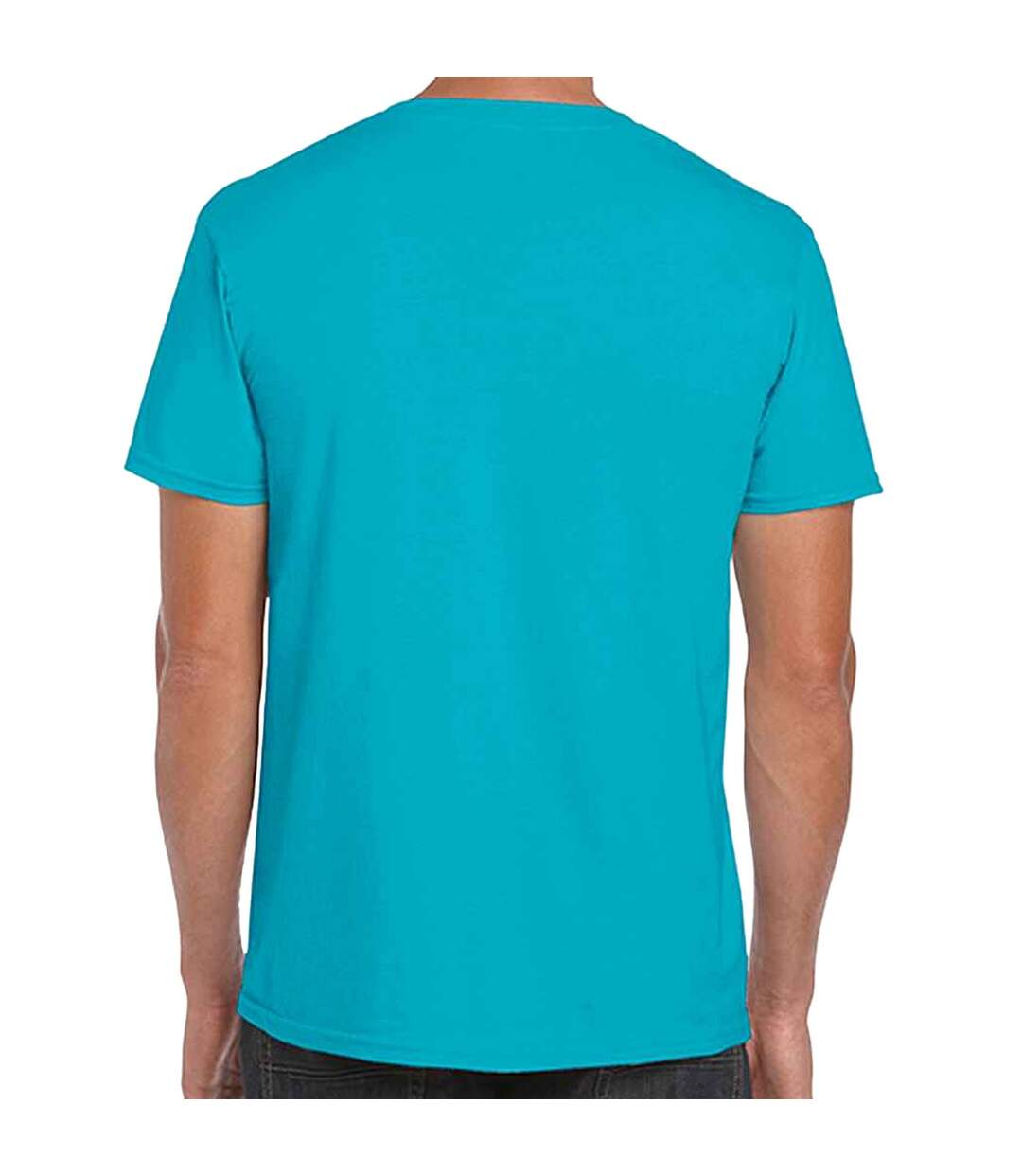 T-shirt manches courtes homme bleu tropical Gildan-2