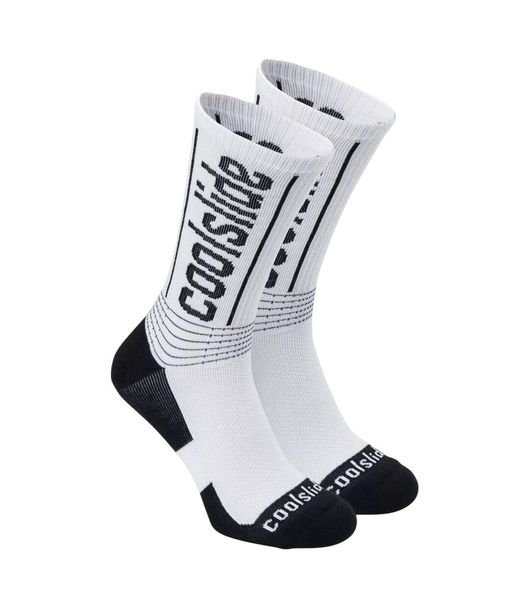 Chaussettes Codie Adulte Blanc Noir Coolslide-1