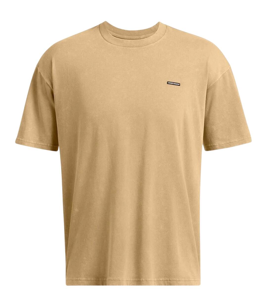 Mens Washed Logo Oversized T-shirt Brown Under Armour-2
