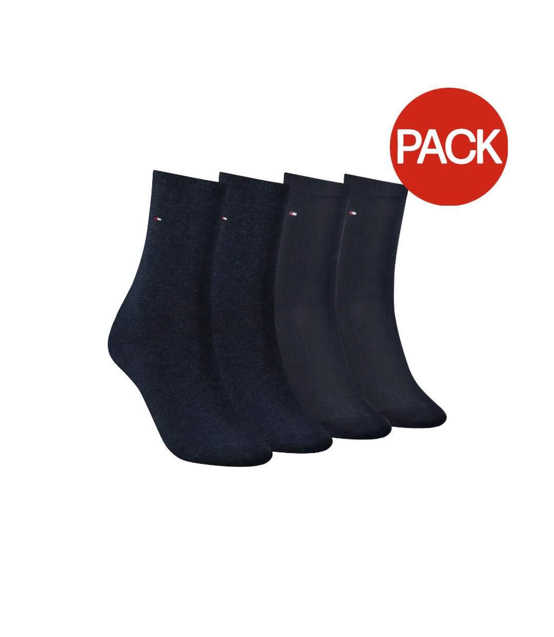 Chaussettes Motif/style Logo Brodé Femme Bleu Marine Tommy Hilfiger-1