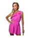 Combishort Femme Rose Vif AX Paris-2