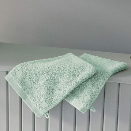 2 gants de toilette