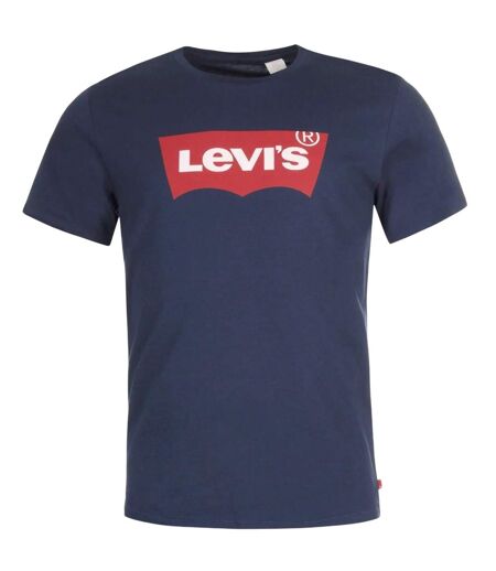 Mens Batwing Logo T-shirt Navy Red Levis