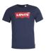 Mens Batwing Logo T-shirt Navy Red Levis-1
