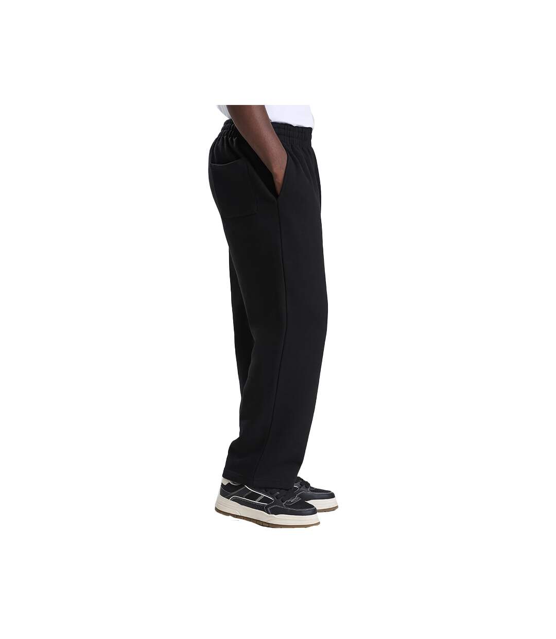 Unisex Adult Signature Heavyweight Jogging Bottoms Deep Black Awdis-3