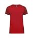T-shirt Zolder Femme Rouge Noir Chiné Roly-1