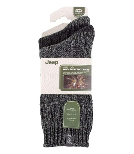 2 Pack Womens Wool Outdoor Boot Socks