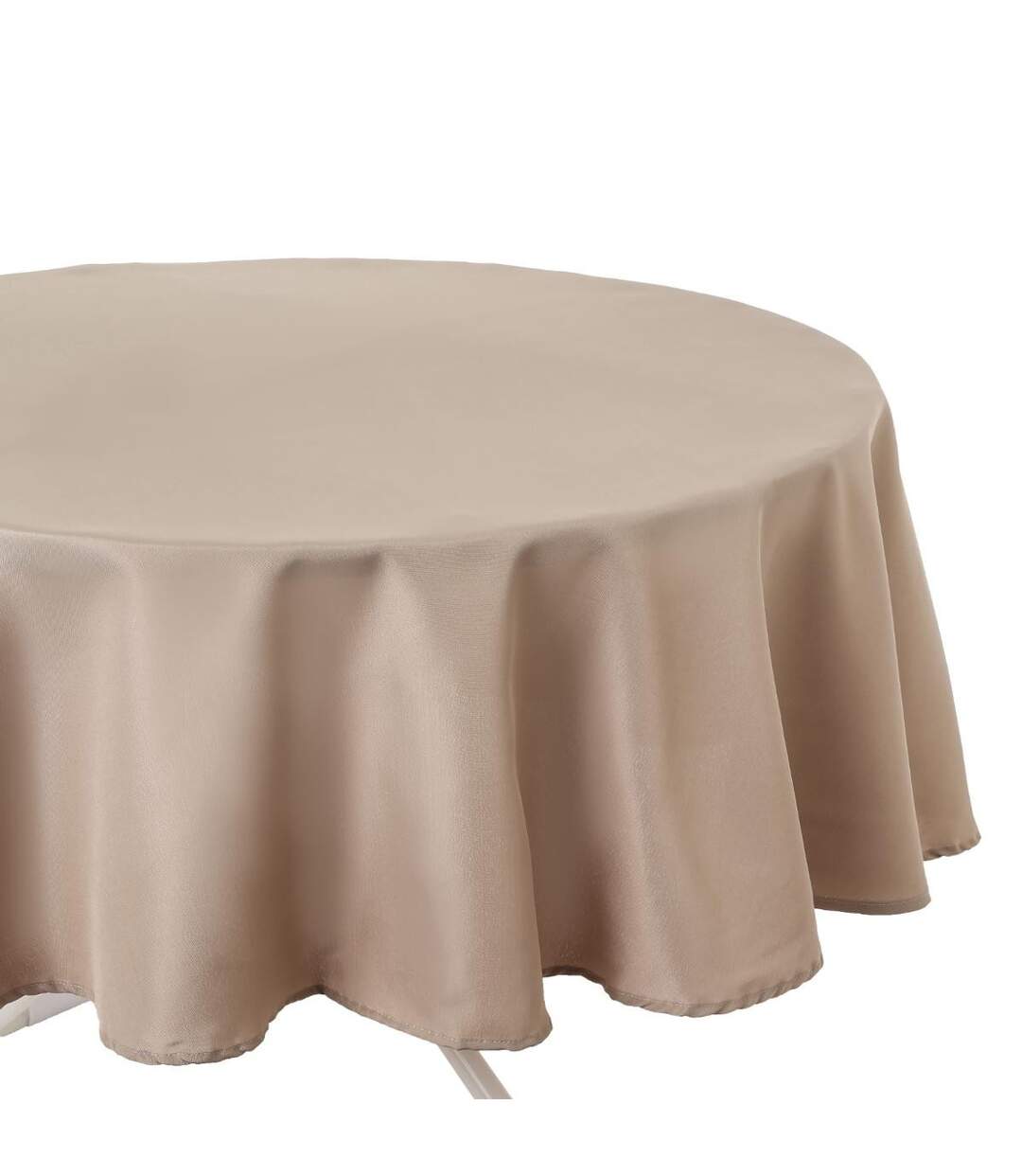 Nappe Antitache Ronde Unie 180cm Lin-3