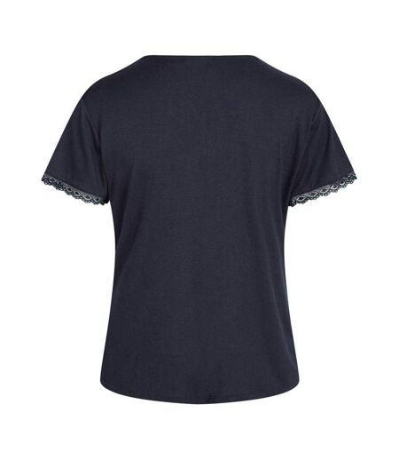 Haut De Pyjama Motif/style Bord À Dentelle Femme Bleu Sombre CCDK Copenhagen