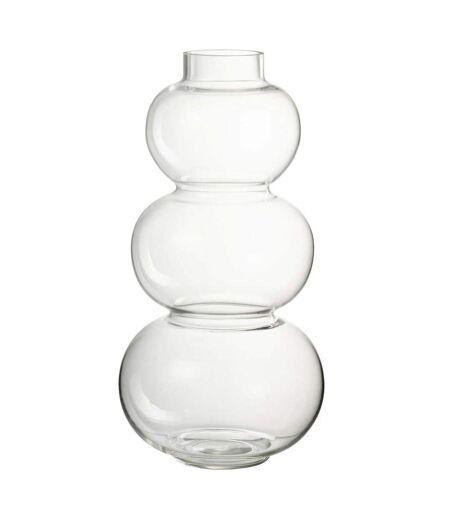 Vase Design en Verre Boule 36cm Transparent