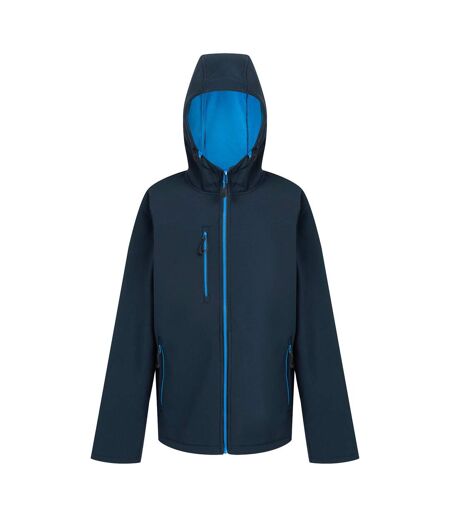 Mens navigate 2 layer soft shell jacket navy/french blue Regatta