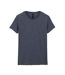 T-shirt softstyle femme gris foncé chiné Gildan