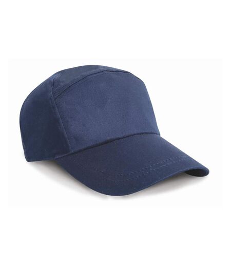 Casquette Unie À Sept Panneaux Mixte Bleu Marine Result