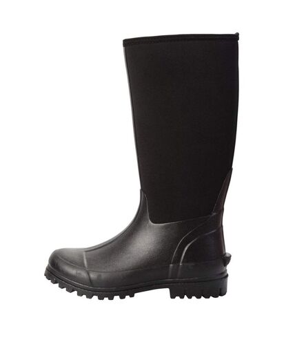 Mens mucker neoprene wellington boots black Mountain Warehouse