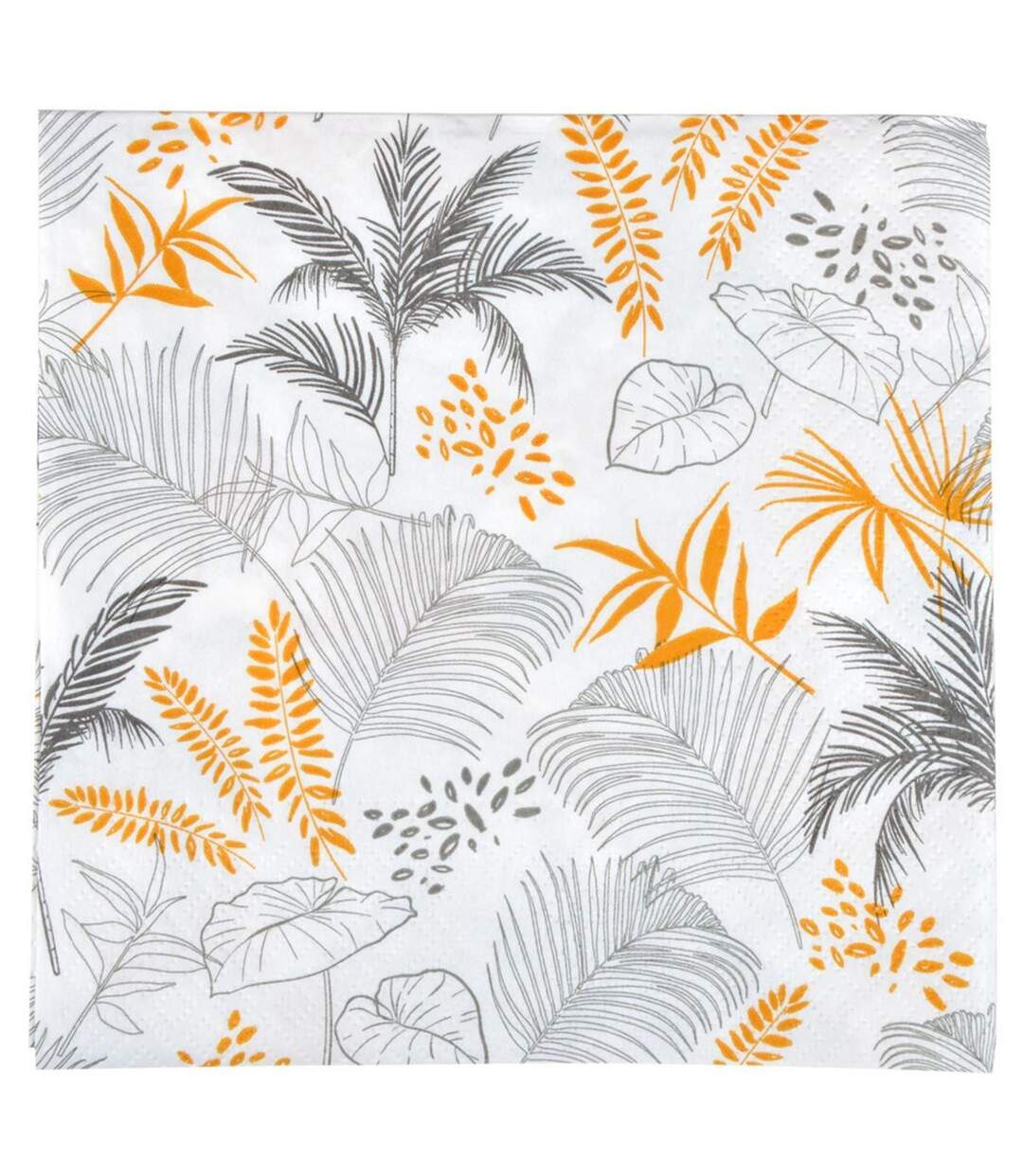 Lot de 20 Serviettes en Papier Exotic Mood 33x33cm Moutarde-1