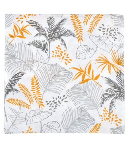 Lot de 20 Serviettes en Papier Exotic Mood 33x33cm Moutarde