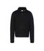 Pull 1/4 de Zip Noir Homme Schott Half - L