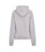 Womens/ladies Logo Marl Classic Drawstring Hoodie Grey Marl USA Pro-3