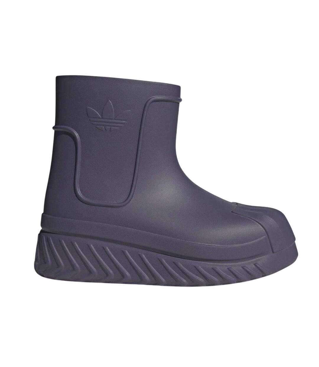 Womens/ladies Superstar Wellington Boots Purple Adidas-1